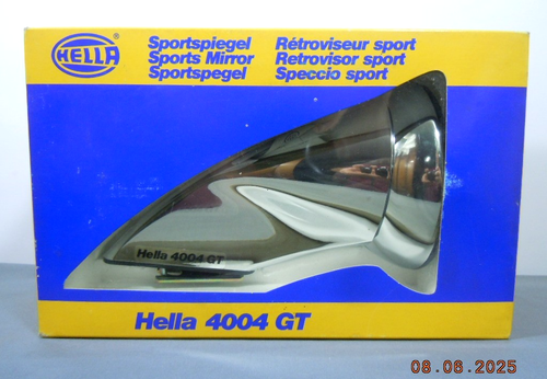 Original Hella 4004 GT Chrome Mirror. Alfa Porsche BMW Ferrari