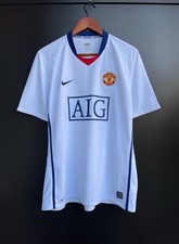 Manchester United Away Kit football shirt 2008 Soccer Nike Jersey Mens — Size L