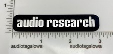 Audio Research Custom Made Incised Acrylic Amplifier Badge