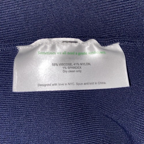 Suéter MM LaFleur Mujer Pequeño Merritt Jardigan Azul Marino Chaqueta Top *Sin Cinturón - Imagen 11 de 11