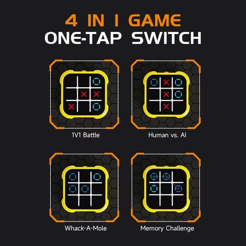 Tic Tac Toe Game Child Electronic Toys Noughts Crosses Game Memory - Picture 11 of 24