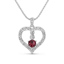 TRYNDI Birthstone Necklace for Women - Infinity Heart Necklace for Women
