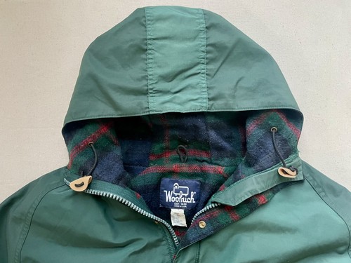 Vintage Woolrich Size Large/Long Green Parka Wool Blanket Lined 80s USA Made - Picture 13 of 13