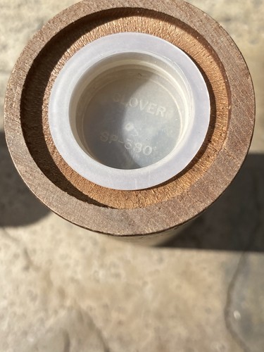 Vintage Kleeblatt Holz MCM Minimalistische Salz und Pfefferstreuer Modern Retro - Bild 7 von 8