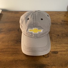 GM Chevy Chevrolet Unisex Grey  Yellow Baseball Cap Hat 100 cotton adjustable