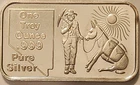 Vintage Carlino 1oz .999 Silver Bar Nevada Silver State Prospector Burro