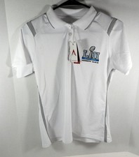Women's Super Bowl LII Antigua NFL White & Grey Polo Philadephia Eagles Size: S