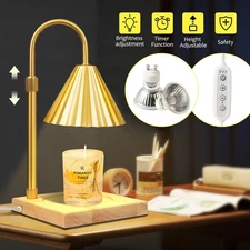 2025 Candle Warmer Lamp, Adjustable Metal Lamp Candle Warmer with Timer Dimmable