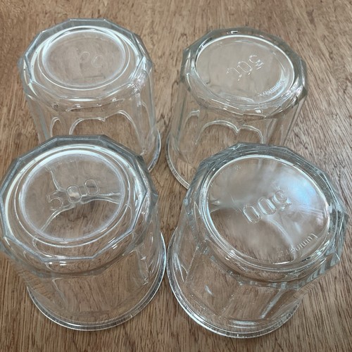 6 glasses Vintage WORKING COLLECTION CLEAR 14oz Flat Tumbler set - Picture 8 of 11
