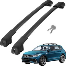 Heavy Duty Lockable Roof Rack Cross Bars For Vw Tiguan 2018-2026 Taos 2022-2026