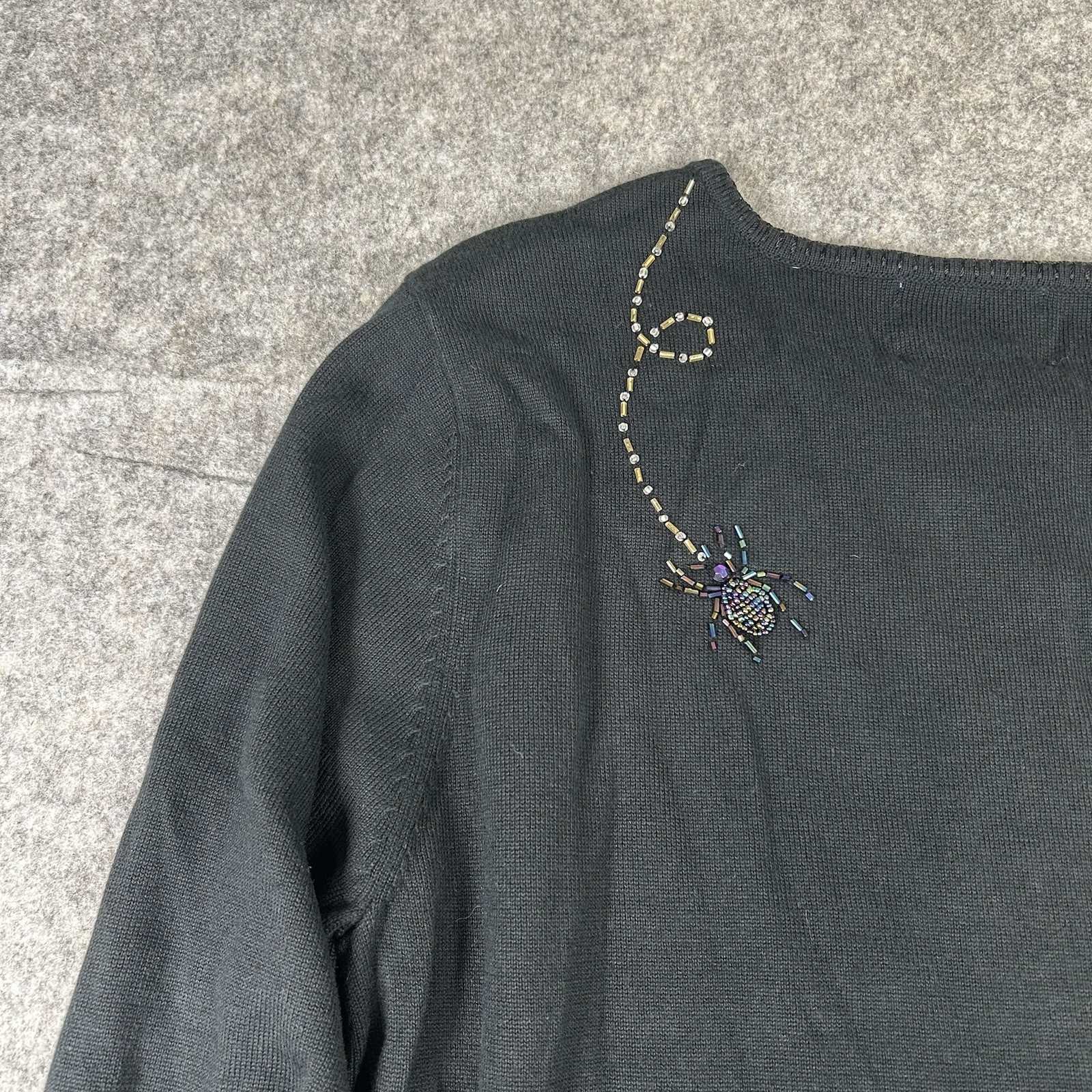 The Quacker Factory Sweater Tunic Top Womens Medi… - image 6