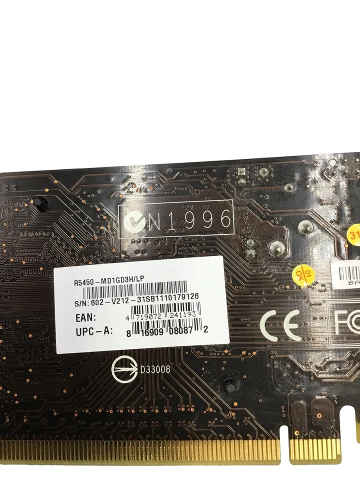 MSI ATI Radeon HD 5450 1GB PCI-E HDMI DVI R5450-MD1GD3H/LP Foto 4 de 4