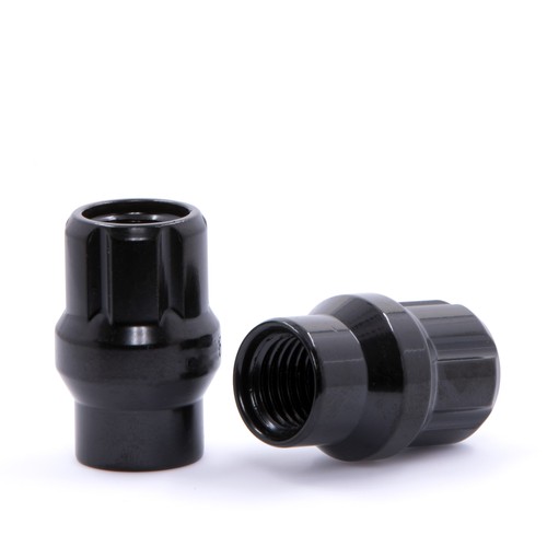 24 ET Spline Open End Black 12x1.25 Lug Nuts - Picture 2 of 2