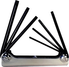 EKLIND 22571 Classic Steel Handle Fold-up TORX Star Key Set T10-T40 7 PC