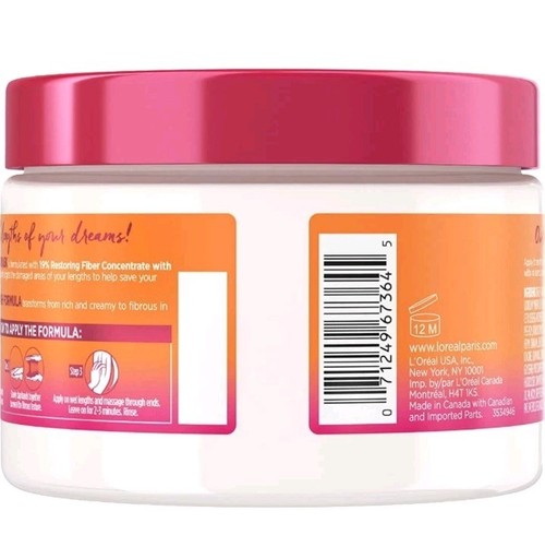 3 L'Oreal Paris Elvive Dream Lengths Savior Fiber Hair Mask w/ Collagen Peptides - Picture 3 of 4