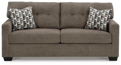 Mahoney Contemporary Tufted Sofa, Dark Brown - Picture 3 of 6