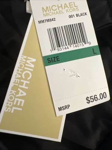 Michael Kors Women's Black Stretch Logo-Ring Bikini Swim Bottom Size Large $56 - Picture 5 of 5
