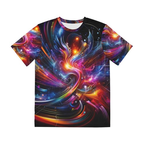 Galaxy Phoenix Art T-Shirt Neon Firebird Unisex Tee Festival Psychedelic Top - Bild 2 von 33