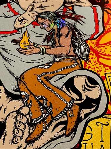 Jermaine Rogers Free Press Summerfest '10 Folie Konzert Poster Flaming Lips #/30 - Bild 5 von 12