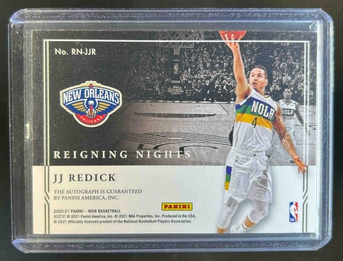 2020-21 Panini Noir JJ Redick Reigning Nights Auto #/99 Pelicans - Picture 2 of 2