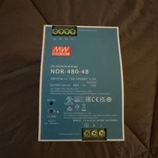 MEAN WELL Industrial DIN Rail Power Supply 24 Volt 20 Amp 480 Watt NDR-480-24