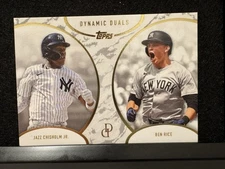 2025 Topps Dynamic Duals Jazz Chisholm & Ben Rice Rookie Yankees #31 RC