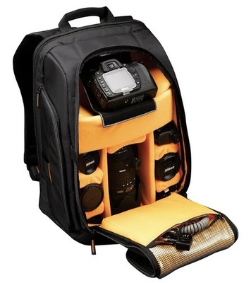 Case Logic SLRC-206 Camera & Laptop Backpack - Padded Nylon, Black