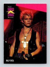 1991 Billy Idol 187 Pro Set SuperStars MusiCards Rock Express TCG CCG