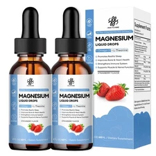 Magnesium Glycinate Liquid Drops with Omega 3 L-Theanine D3 B6 B12