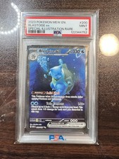 2023 POKEMON MEW EN-151 SPECIAL ILLUSTRATION RARE #200 BLASTOISE EX PSA 9