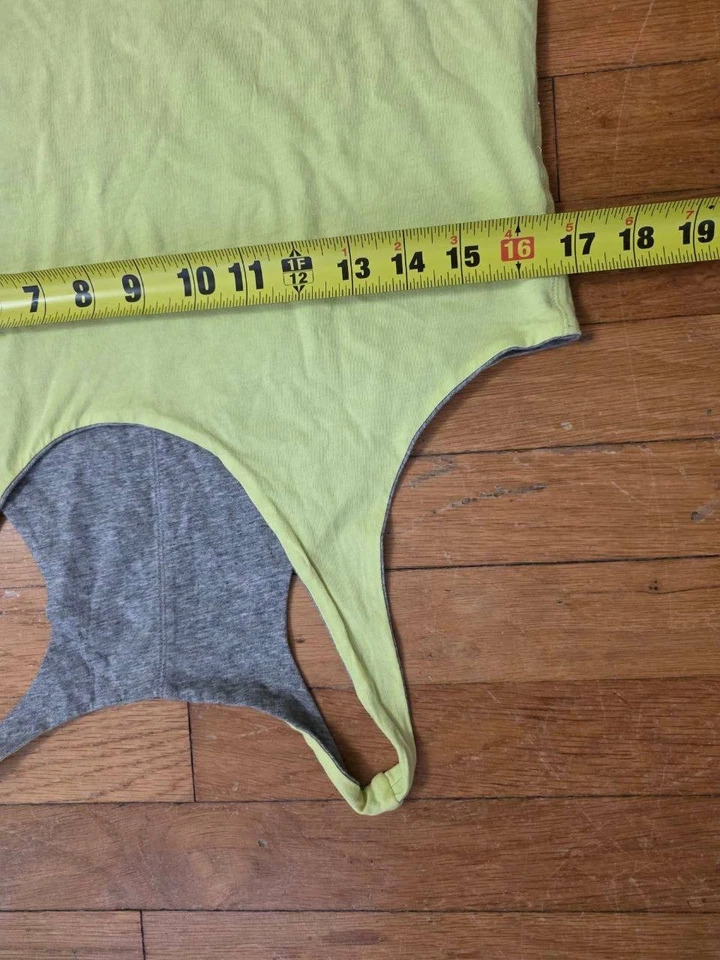 Theory reversible racerback tank top Grey/yellow size Medium A001282 - Image 4 of 4