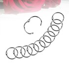  100pcs Metal Loose Leaf Binder Rings Multi-purpose Loose Paper Notebook DIY