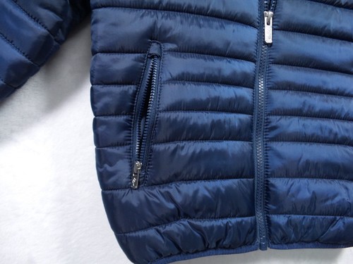Nike Jacket Boys Size Small 4-5 YRS Navy Blue Puffer Full Zip Repel Hooded NWT - Picture 3 of 14