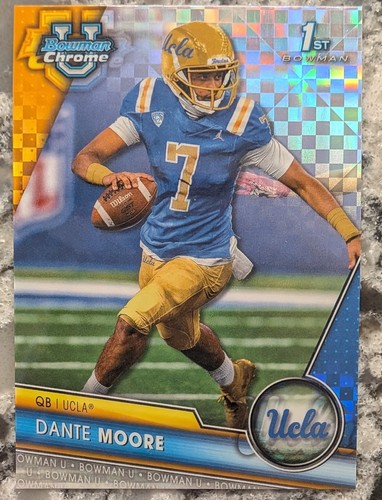 2023 Bowman University Chrome - Dante Moore #133 X-Fractor (RC)