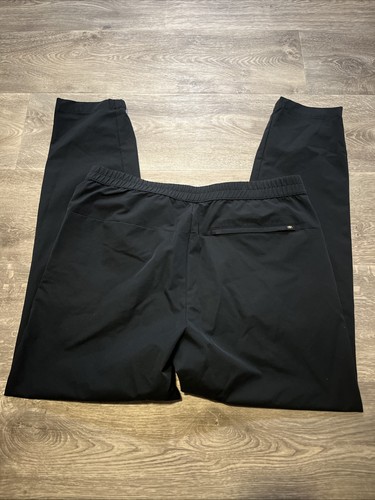 Banana Republic Men's Pants Tech Joggers Zip Pockets Elastic Cuffs Black 34x29 - Picture 4 of 8
