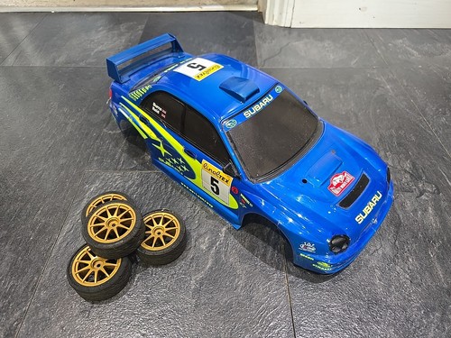 Tamiya Karosserie Suburu Impreza Maßstab 1:10 RC Car Karosserie mit Rädern