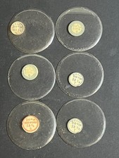 LOT OF 6 GLASS POCKET WATCH CRYSTALS SIZE 20 REPLACEMENT PARTS