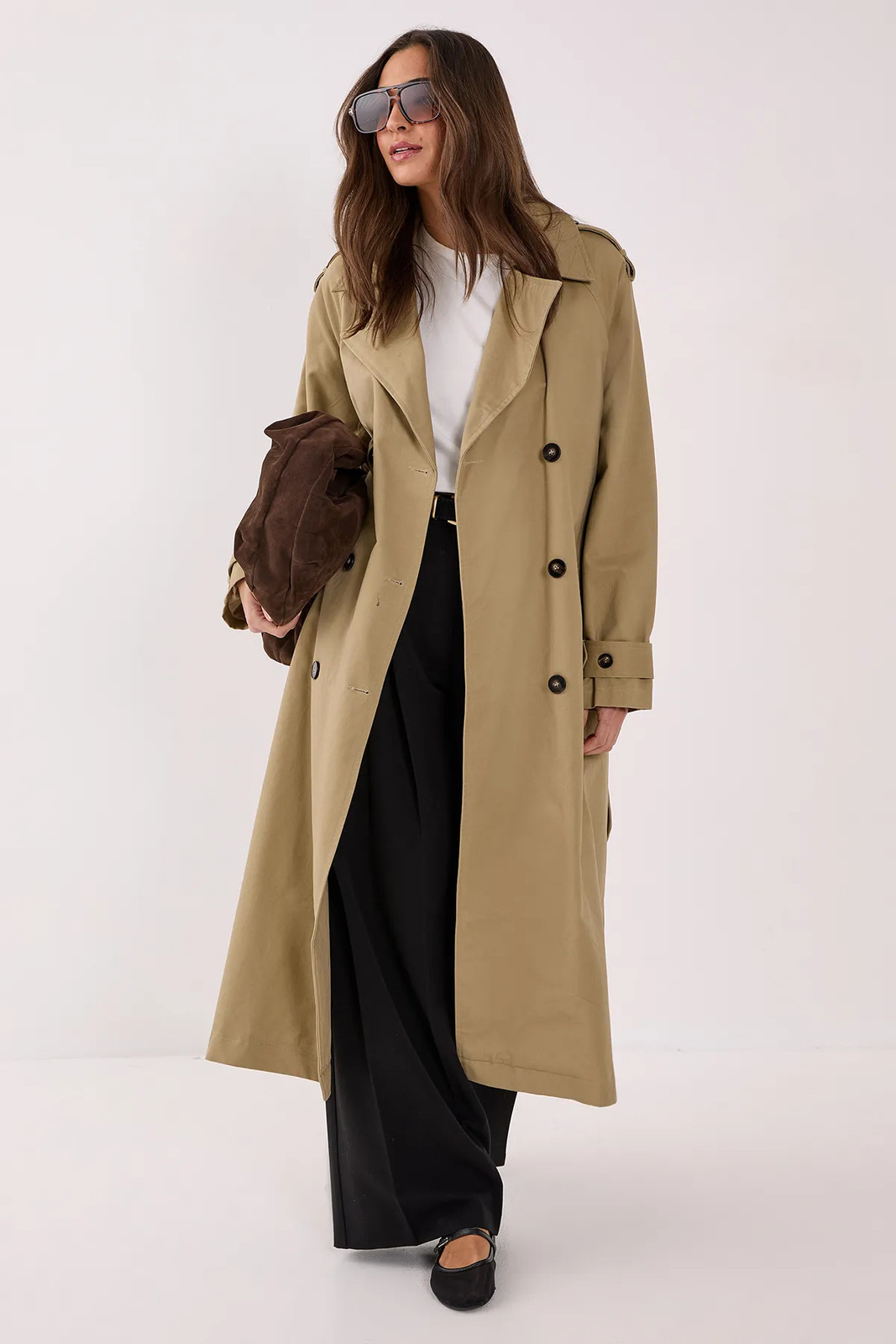 Nastygal Caramel Trench Coat Womens Workwear Jackets & Coats