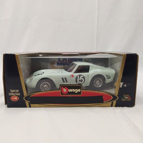 Modellino Mini Miniera Ferrari 250 GTO sc. 1/18 verde acqua Tourist Trophy - Picture 8 of 8