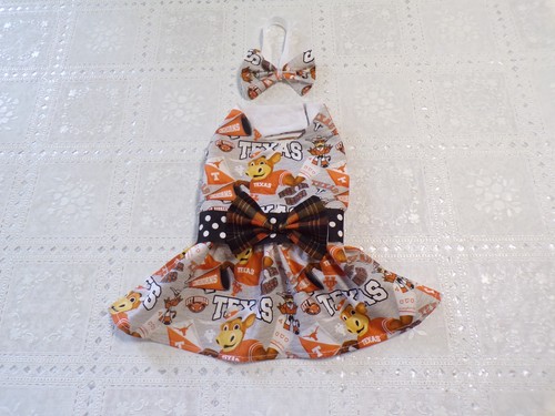 dog cheer dress,Texas Longhorns,mascot,"get hooked", SMALL*(read size details) - Picture 6 of 7