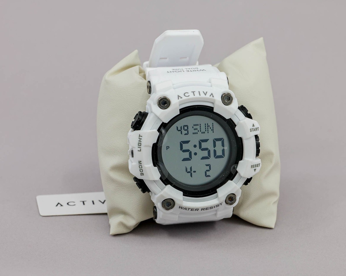 Activa x Invicta Kadron X Digital Men's Watch 53mm White Dual Time