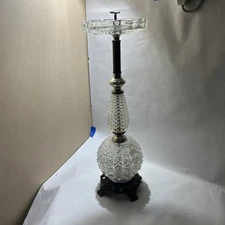 Antique,Accurate Casting Floor Ashtray, Glass, Man Cave, Smoking Lounge