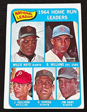 249)  1965 TOPPS #4 WILLIE MAYS/ BILLY WILLIAMS NICE COLOR VG - FREE SHIP READ !