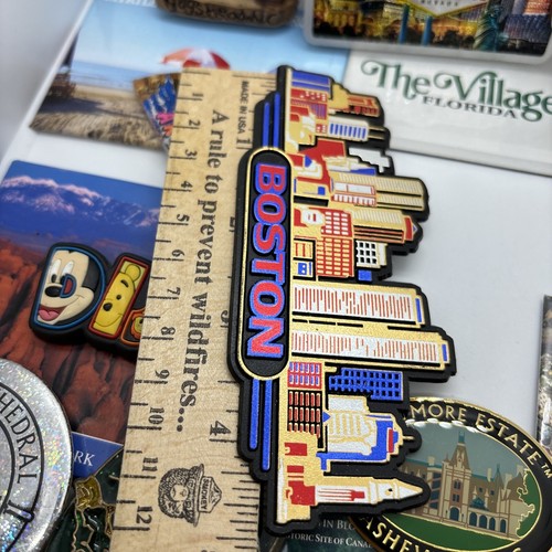 Vintage Lot Souvenir Travel Magnets US States Travel Destination Biltmore Boston - Picture 7 of 20