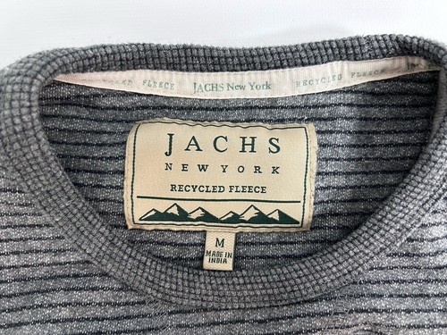 Jachs New York Recycled Fleece Sweatshirt Men’s Medium Gray Crewneck Pullover - Picture 7 of 7