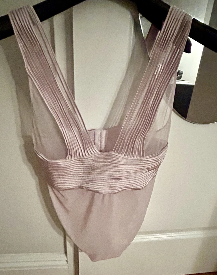 Body La Perla Tulle Nervures Lila/Púrpura Claro Mezcla Seda Talla S, Nuevo con Etiquetas Foto 3 de 4