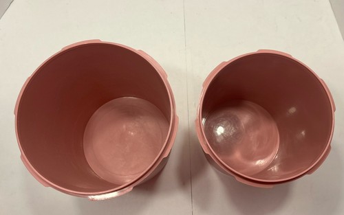 De colección Tupperware Servalier Polvoriento Rosa/Rosa Botes 809-14 y 807-7 Con Tapas - Imagen 11 de 15