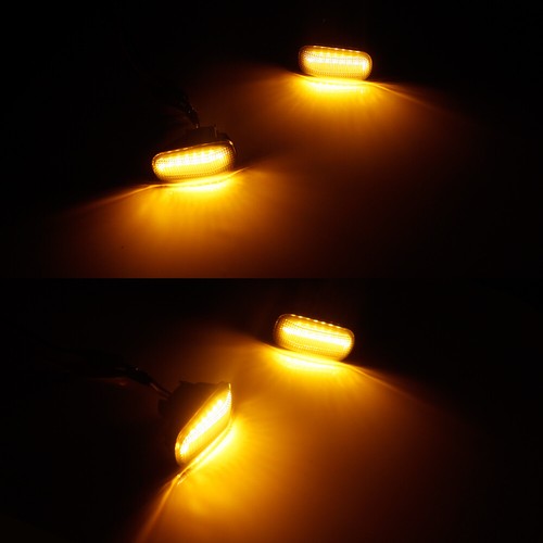 Nueva luz marcadora lateral LED de humo dinámico ámbar para Honda Civic Si CRV Jazz - Imagen 8 de 12
