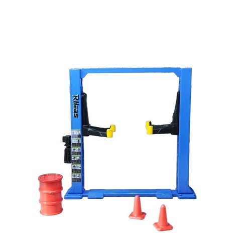 Diorama 1:64 Lifter Gantry Frame Oil Drum Tool Garage Repair Scene Display Model - Picture 28 of 39