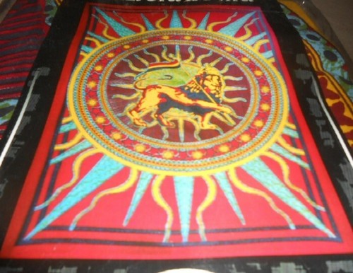 Nuevo Gran León de Judá Tribu Rasta Colgante de Pared Regalo Tapiz Selassie Africano - Imagen 2 de 3